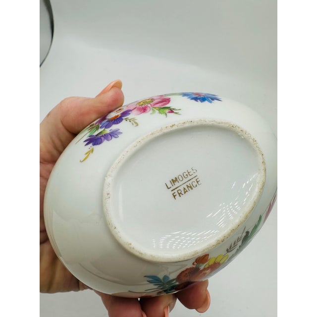 Limoges, France Vintage Limoge Ceramic Egg For Sale - Image 4 of 10