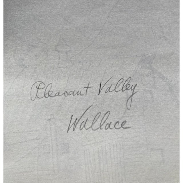 Traditional 1960s Frank Wallace Pleasant Valley Vermont Mountain Landscape For Sale - Image 3 of 4