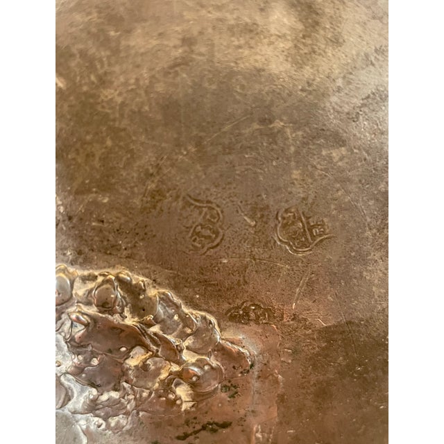 18th Century Flemish Rembrandt Style Double Handled Pewter Flagon Hallmarked For Sale - Image 11 of 12