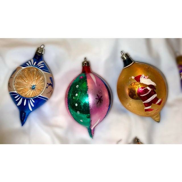 Vintage European Mercury Glass Ornaments - Set of 10 For Sale - Image 10 of 17