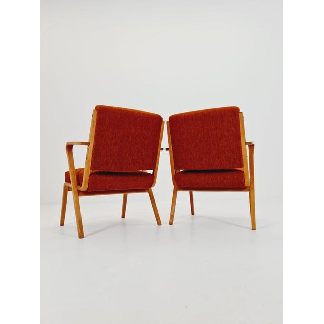 Bauhaus German Lounge Armchair by Selman Selmanagic for VEB Hellerau, 1950s, Set of 2 For Sale - Image 4 of 18