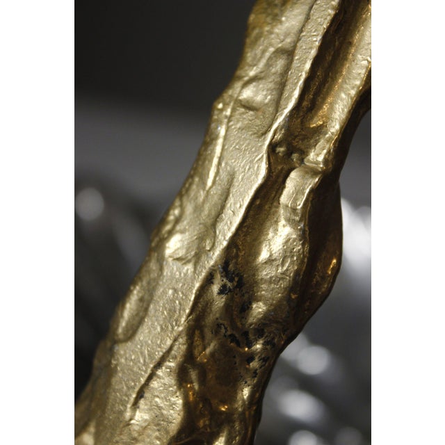 Vintage Brutalist Fruit Bowl in Brass and Aluminum by David Marshall, 1980s For Sale - Image 10 of 12
