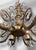 1940s Solid Brass Rococo Chandelier For Sale - Image 14 of 17