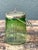 Vintage Green Glass and Metal Ice Bucket For Sale - Image 9 of 12