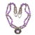 Rustic 16" Vintage Carol Felley Amethyst and Sterling Southwestern Necklace For Sale - Image 3 of 11
