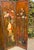 19th Century Antique Rococo French Three-Fold Hand-Painted Wood Romantic Cherub and Floral Room Divider, 1890s For Sale - Image 5 of 18