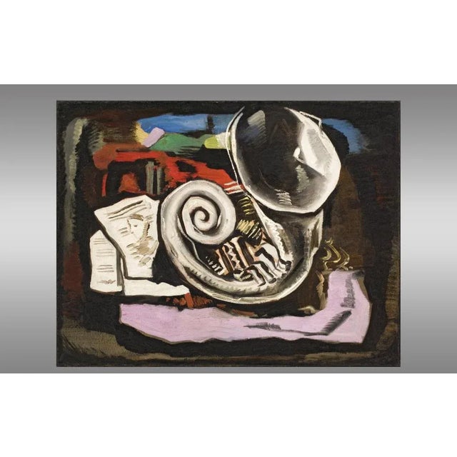 Modern Ismael De La Serna, Music, Oil on Canvas, 1929 For Sale - Image 3 of 5