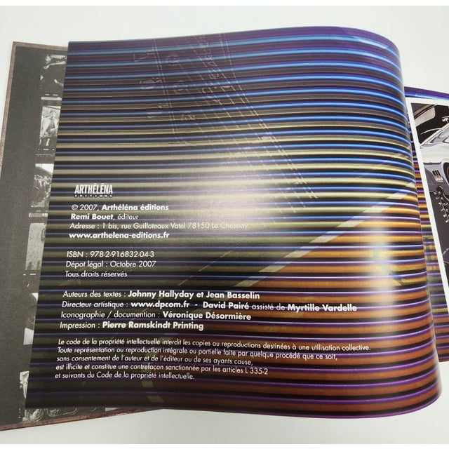 White Johnny Halliday Rock'n'Roule Motos De Légendes Voitures De Rêves Collector Ed. For Sale - Image 8 of 12