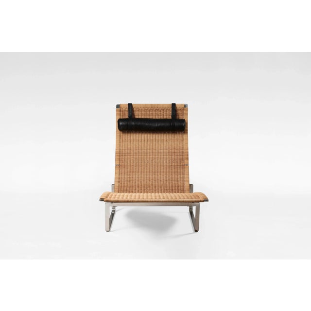 Fritz Hansen Vintage PK 24 Chaise Lounge in Leather by Poul Kjærholm for Fritz Hansen For Sale - Image 4 of 9