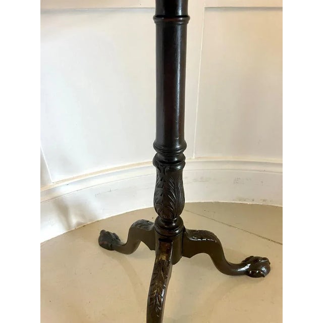 Antique Victorian Carved Mahogany Lamp Table, 1870 For Sale - Image 9 of 13