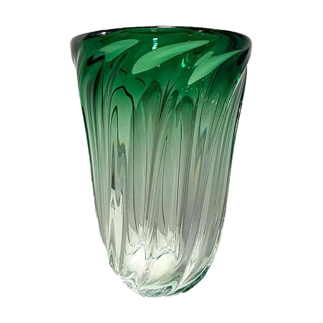 Glass Vase from Val Saint Lambert, 1970s For Sale