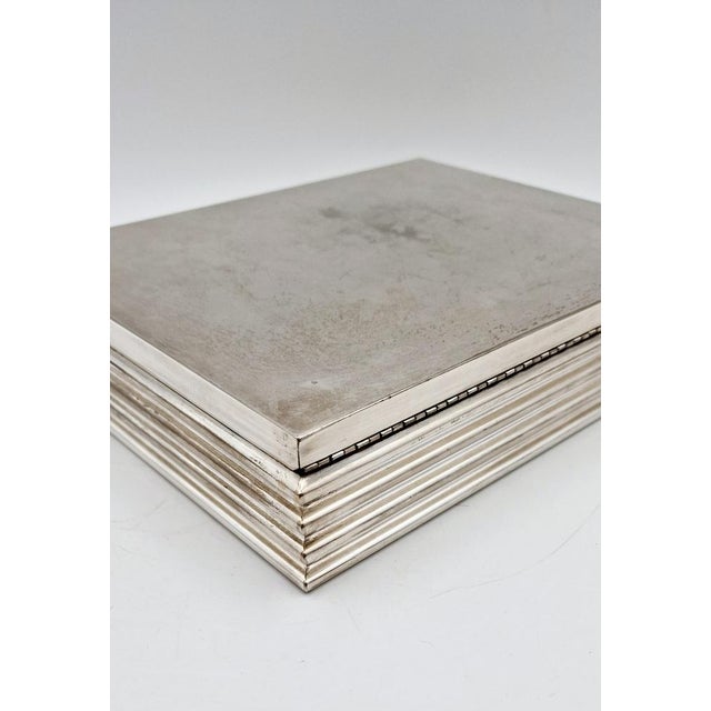 20th Century Silver Plated Jewelery Box For Sale - Image 6 of 13