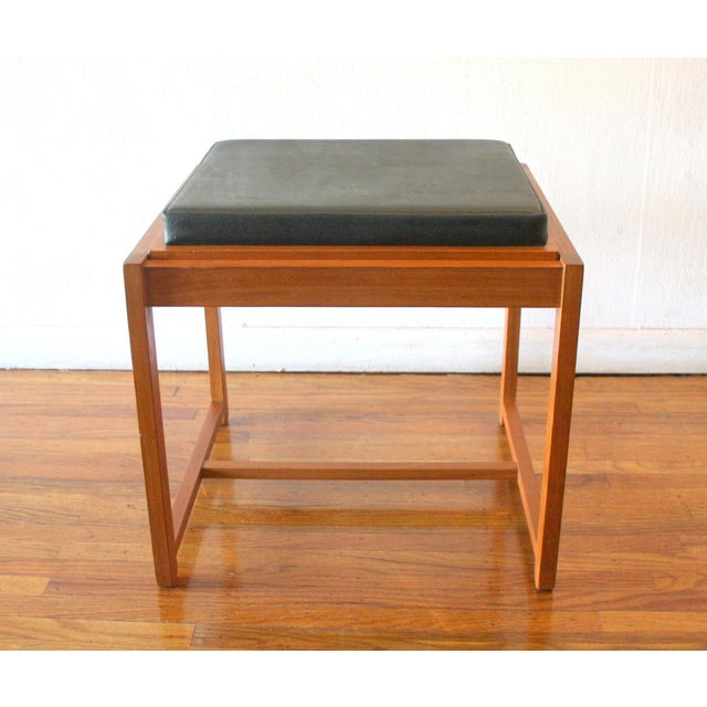 Mid-Century Modern 1960s Mid Century Modern Reversible Side Table Ottoman by Eric Buch for o.d. Mobler For Sale - Image 3 of 7
