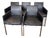 Set of 5 Karl Friedrich Forster “Texas” Leather Dining Armchairs For Sale
