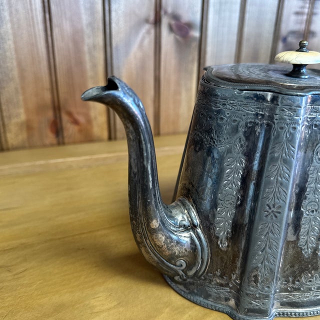 Antique English Tea Pot For Sale - Image 4 of 8