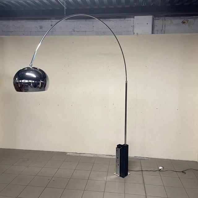 Arc Floor Lamp by Goffredo Reggiani, 1970s For Sale - Image 12 of 18