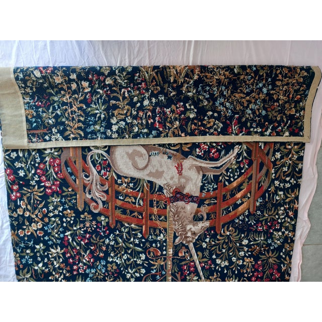 1980s Handcrafted Artisan Tapestry – “The Unicorn in Captivity” For Sale - Image 10 of 18