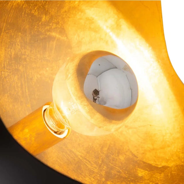 Early 21st Century Nova of California Luna Bella Accent Table Lamp, Black & Gold For Sale - Image 5 of 12