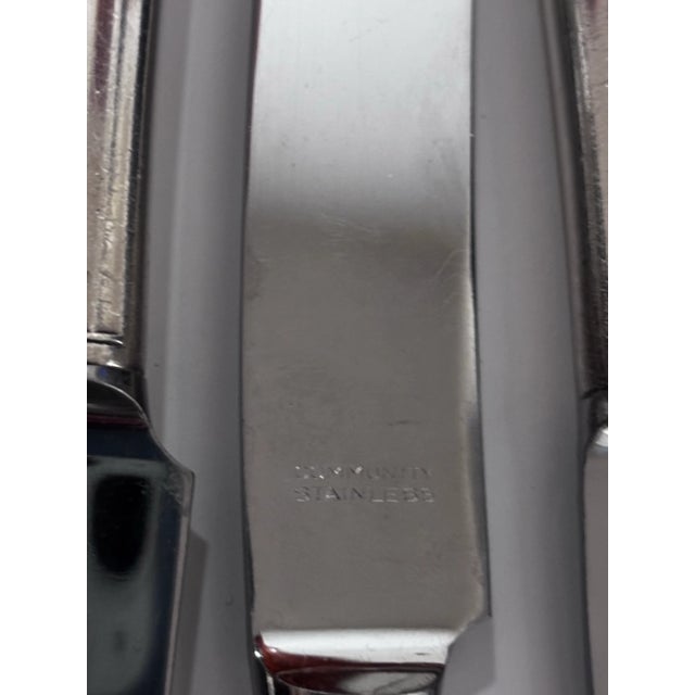 52 pieces in the Coronation silverplate flatware pattern by Community Oneida is in excellent estate condition. Introduced...