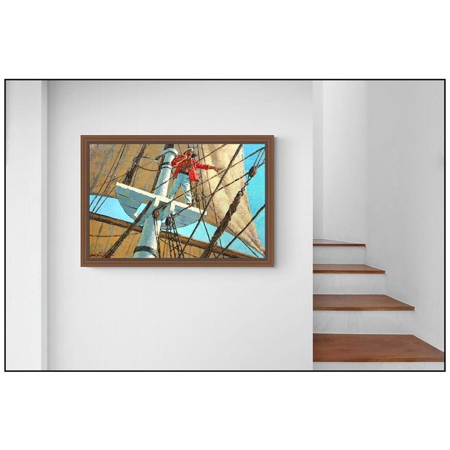 Message us to inquire about custom framing options! (Included for free with every purchase) The artwork here, "Thar She...