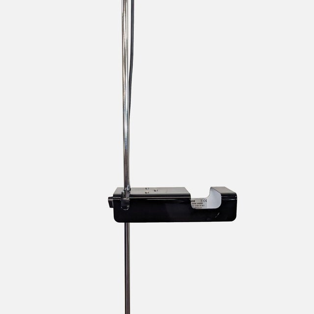 Joe Colombo for Oluce Vintage Chrome and Black Floor Lamp For Sale In San Francisco - Image 6 of 10