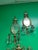 French Pair of Vintage Brass and Crystal French Mirrored Candle Wall Sconces For Sale - Image 3 of 5