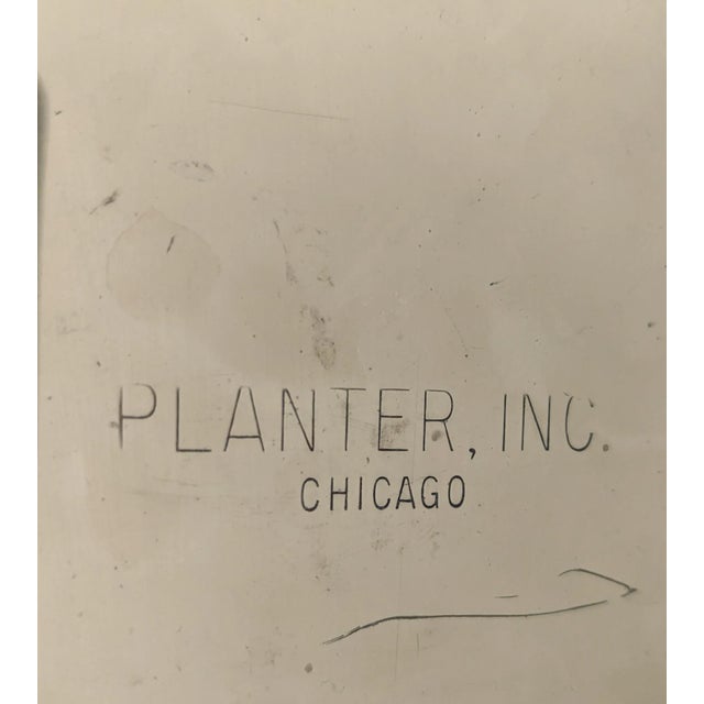 Mid Century Modern Brass and Enamel Tabletop Planter Made in Chicago For Sale - Image 10 of 12