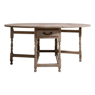 Oak Drop-Leaf Table, Antique, United Kingdom, Early 20th Century For Sale
