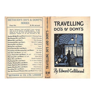 "Travelling Do's and Dont's" 1925 Gellibrand, Edward For Sale