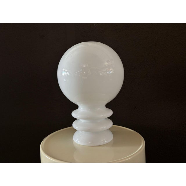 1970s Vintage Glass Table Lamp by Herbert Proft for Glashütte Limburg, Germany, 1970s For Sale - Image 5 of 9