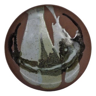 Large Ceramic Wall Plate from G.P. Studio, Denmark, 1960s For Sale