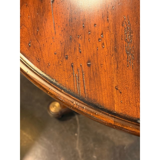 Round Wood Occasional Table For Sale In Phoenix - Image 6 of 9