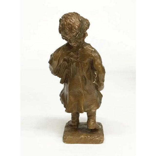 Small French Bronze Figurine by Lucien Alliot For Sale - Image 4 of 9