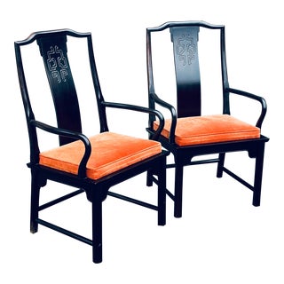Century Furniture Chin Hua Collection by Raymond Sabota Armchairs - a Pair For Sale