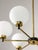Mid-Century Modern Italian Brass and Opaline Chandelier For Sale - Image 15 of 16