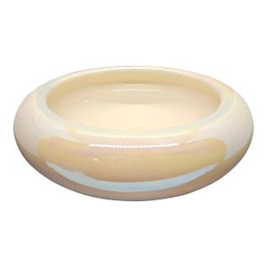 Vintage Pier 1 Imports Italian Iridescent Lusterware Pottery Bowl