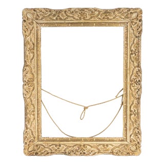 Montparnasse Carved Wood Picture Frame, 1950 For Sale