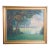 Late 19th Century Framed Napoleon III Era Oil on Canvas Painting of French Chateau Landscape For Sale