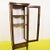 Wood Wooden Display Cabinet with Glass Inserts and Inlays For Sale - Image 7 of 16