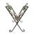 Elevate your home decor with this Folding Magazine or Record Holder, featuring an elegant green glass medallion that adds...