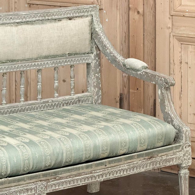 18th Century Gustavian Period Bench With Original Scraped Finish For Sale - Image 14 of 18