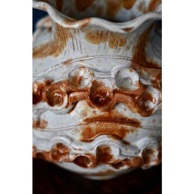 Brutalist Studio Vase in Glazed Ceramic, Italy, 1960s For Sale - Image 3 of 12