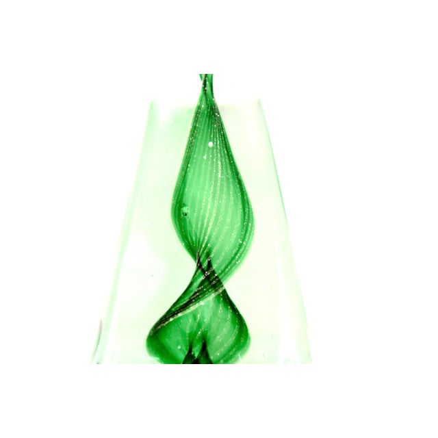 Green 9" Murano Blown Glass Tree Chairish