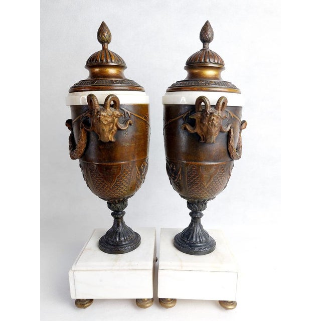 Large Antique Fireplace Clock Set, 1850, Set of 3 For Sale - Image 12 of 14