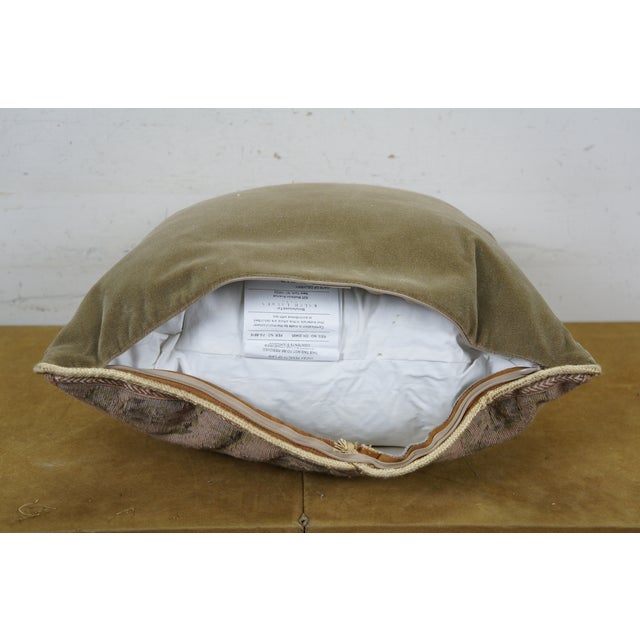 Vintage Ralph Lauren Chadwick Medallion Down Filled Lumbar Throw Pillow For Sale - Image 12 of 12