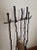 Arthur Umanoff 1980s Brutalist Post Modern Iron Fireplace Tools For Sale - Image 4 of 10