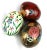 Wood 1990s Three Hand Painted Wood Eggs For Sale - Image 7 of 7