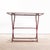 French Dark Red Metal Folding Dining Table, 1950s For Sale - Image 3 of 9