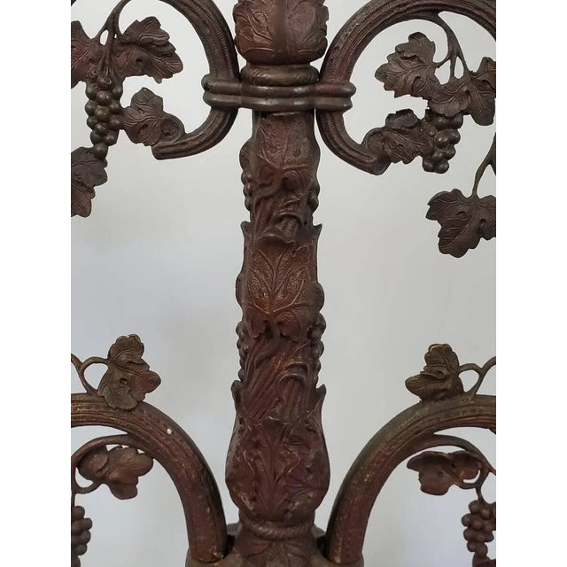 19th Century American Bronze Grape Vines/ Tree Candelabra For Sale In Miami - Image 6 of 13