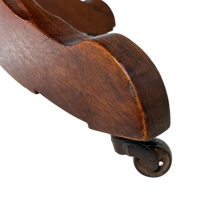Chestnut Late 19th Century American Walnut Side Table For Sale - Image 8 of 8
